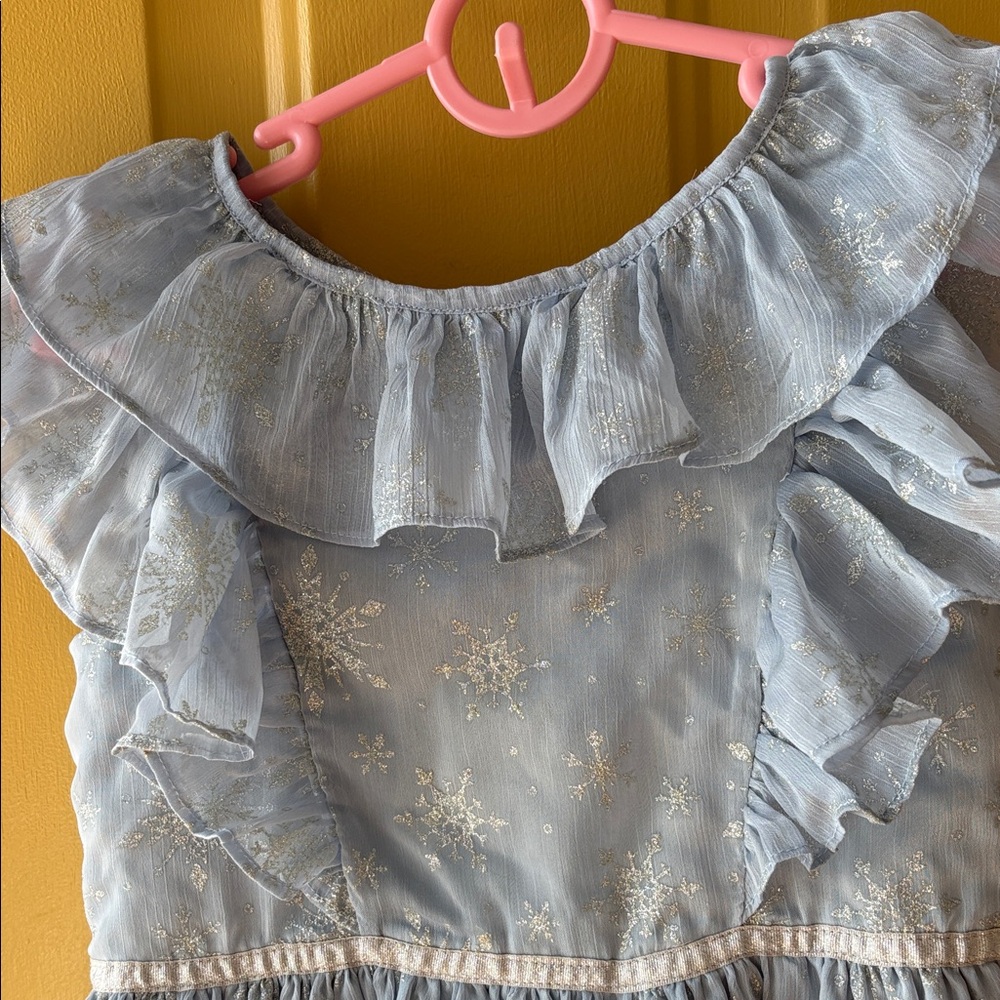 Disney x Janie and Jack Blue Gray Elsa Dress - Picture 5 of 8